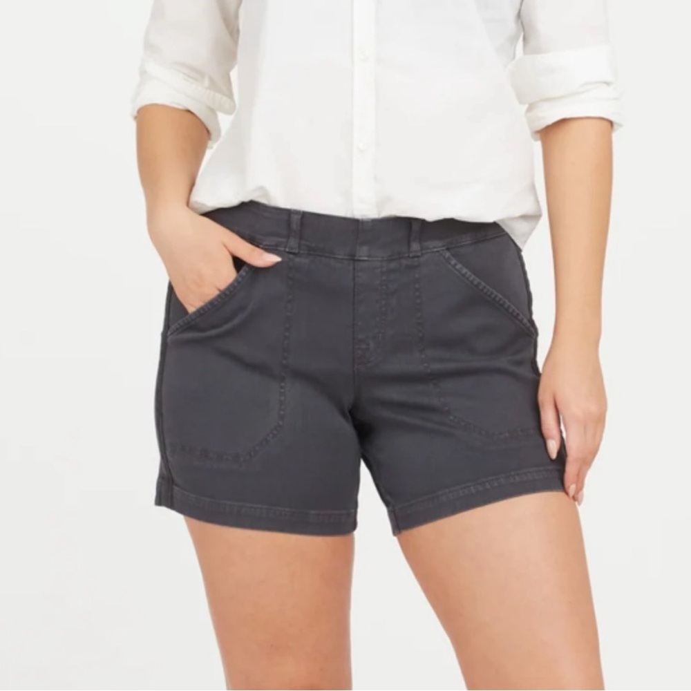 Spanx Stretch Twill Pull On Shorts Womens Size XL